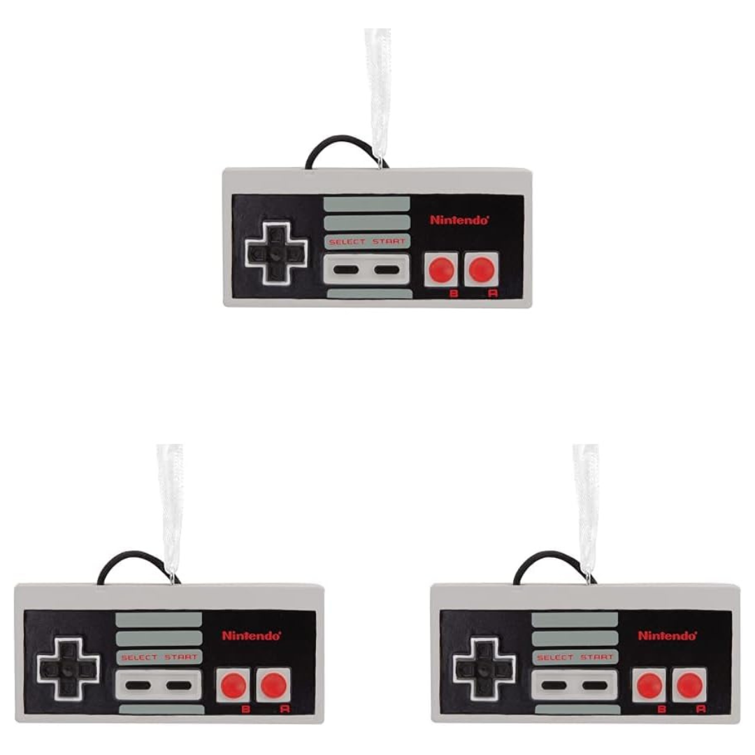 3-Pack Hallmark Nintendo Entertainment System NES Controller Christmas Ornament