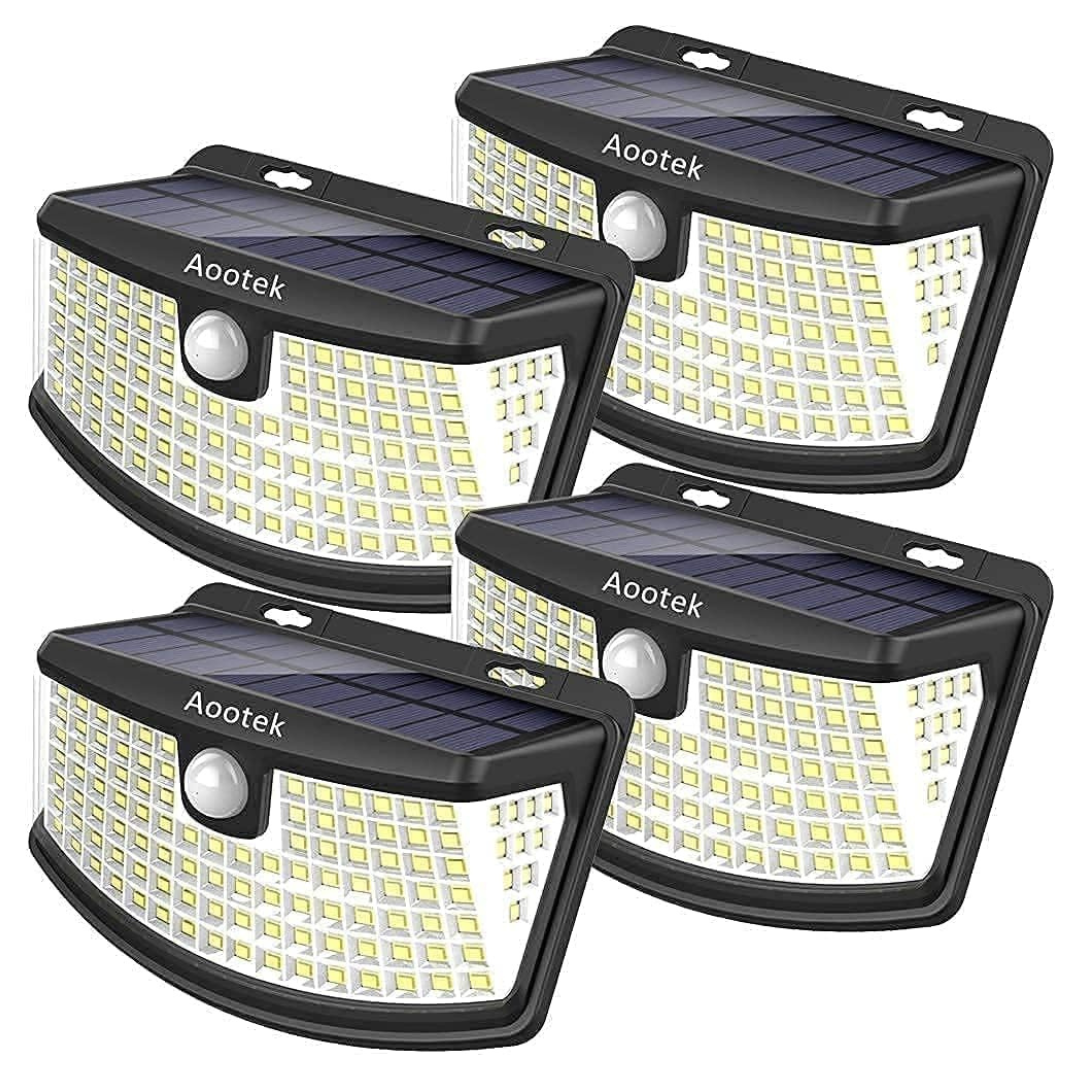 4-Pack 120 LEDs Solar Lights