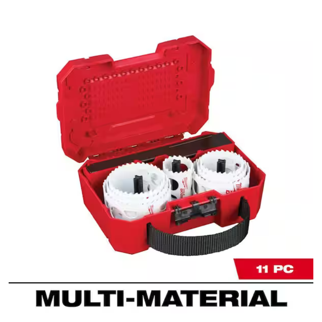 11-Piece Milwaukee Hole Dozer General Purpose Bi-Metal Hole Saw Set