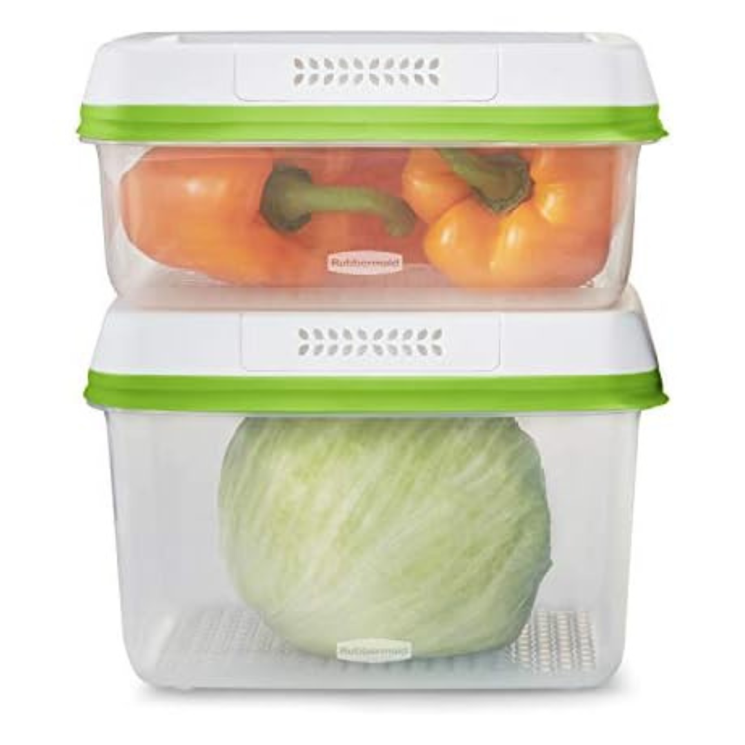 4-Piece Rubbermaid Produce Saver Food Storage Containers With Lids