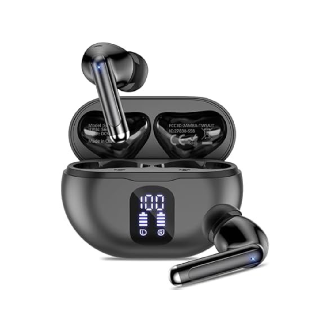 BHNYBWUL Bluetooth 5.3 50H Playback Deep Bass Stereo Earbuds