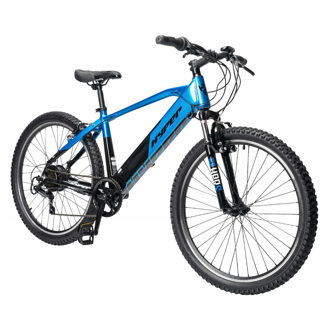 Hyper 26" Mountain Electric Bike With 20mph Max Speed