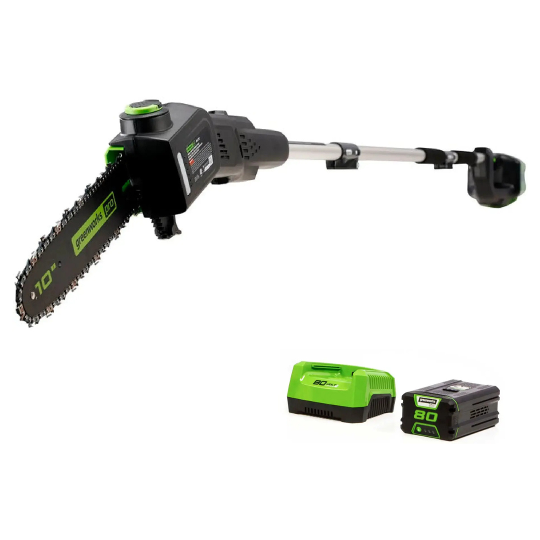 Greenworks 10" 80 Volt Cordless Brushless Pole Saw