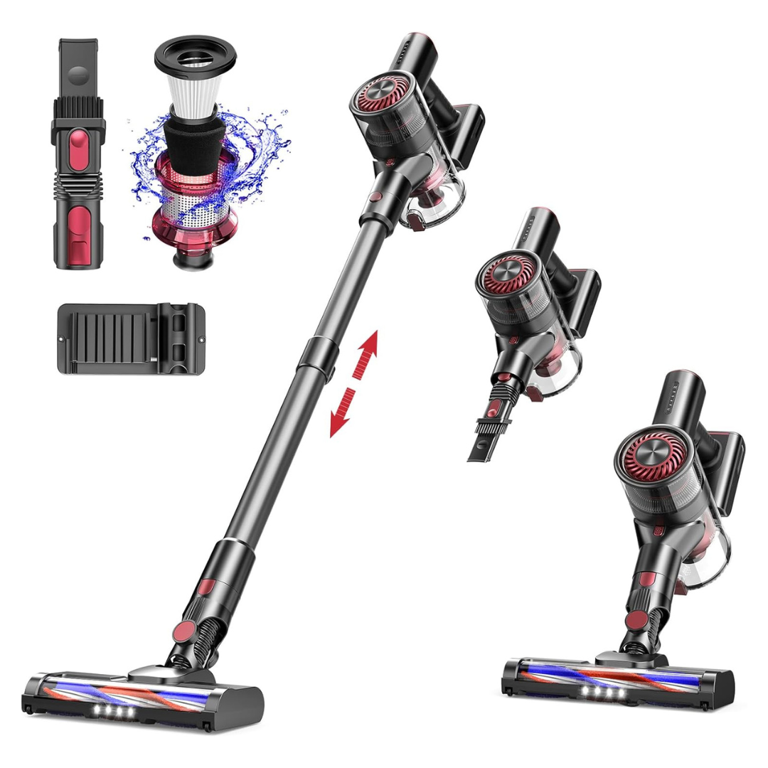 MBTTODF 2600mAh Detachable Lithium Batteries Cordless Vacuum Cleaner