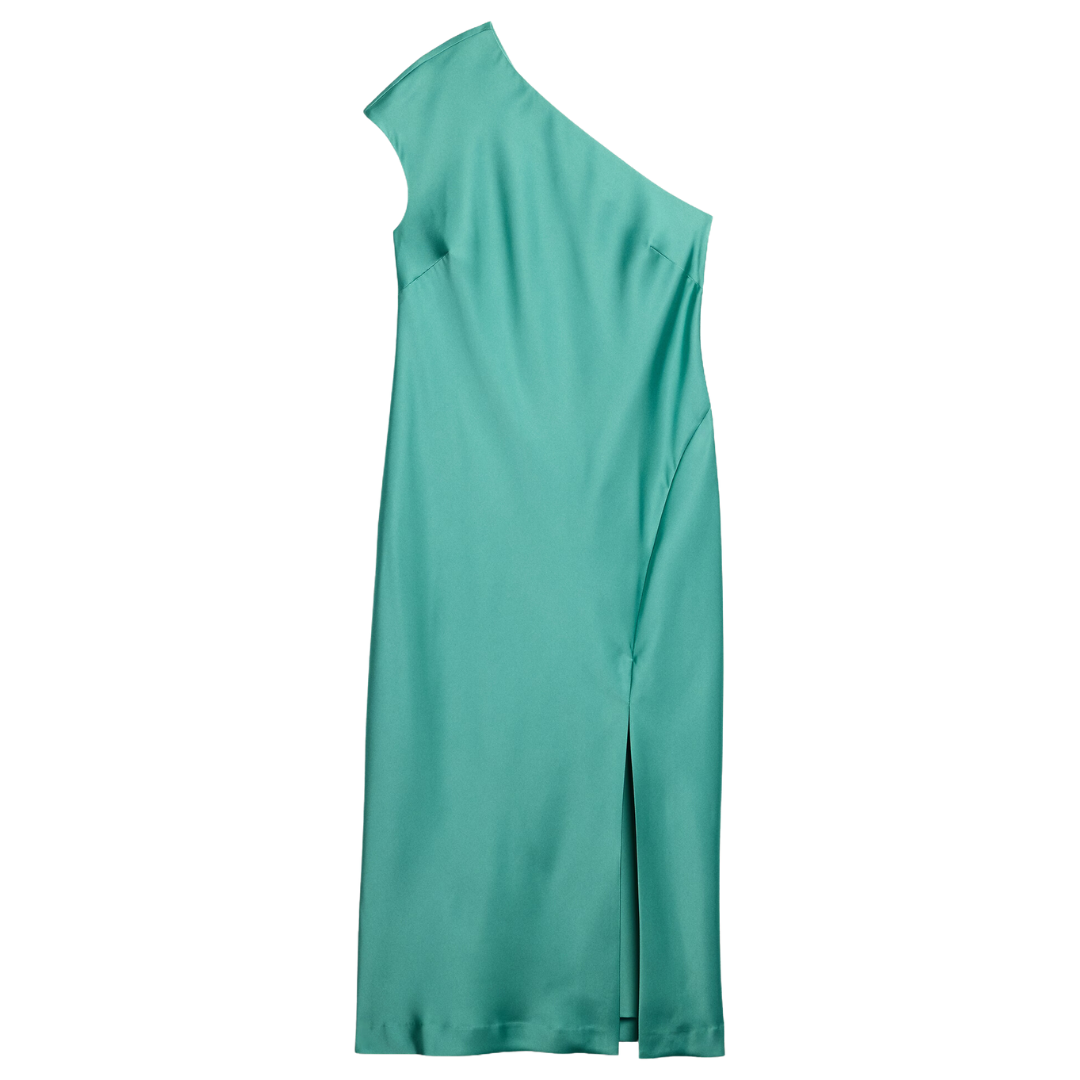 Banana Republic Factory Women's Satin One-Shoulder Midi Dress