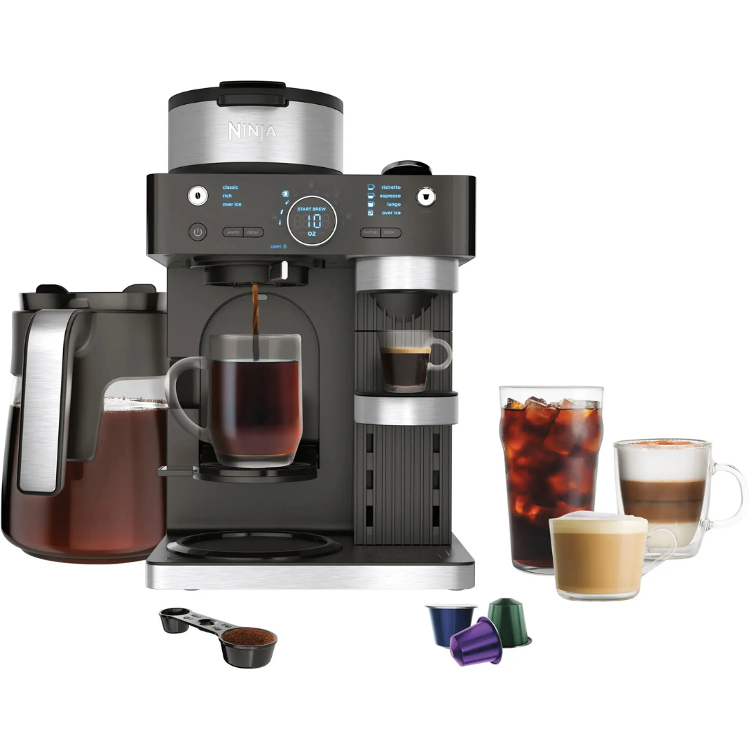 Ninja Single-Serve 12-Cup Carafe Espresso & Coffee Barista System