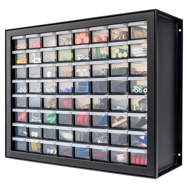 IRIS USA 64 Drawer Hardware Storage Organizer