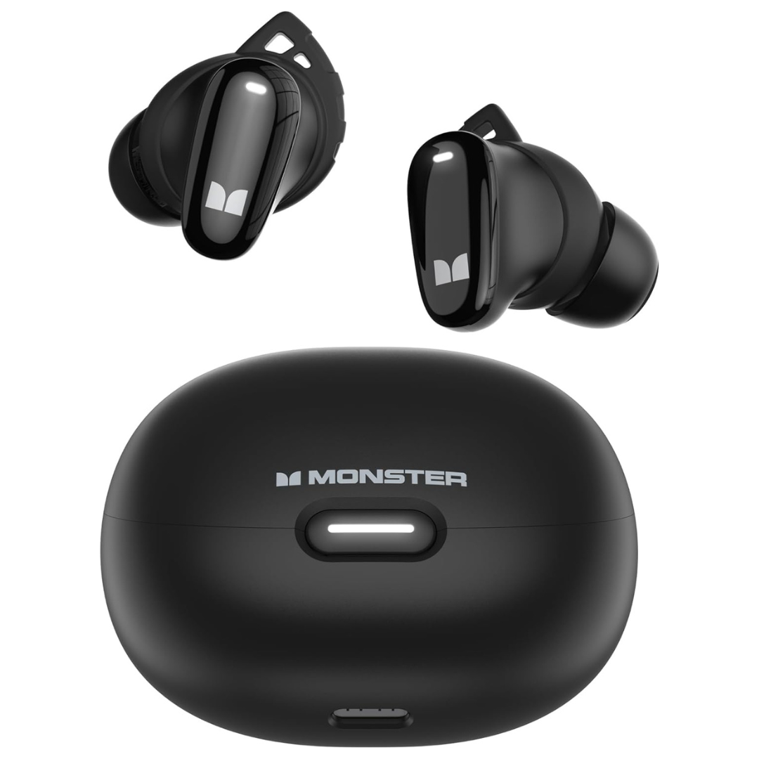 Monster N-Lite 206 Built-In Mic Wireless Earbuds In Ear Headphones