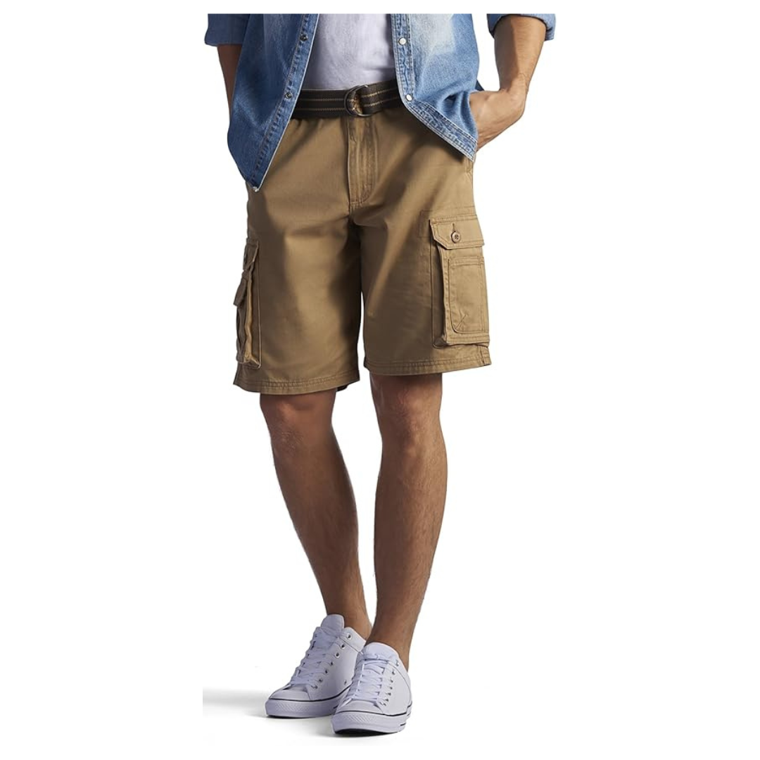 Lee Mens Dungarees New Belted Wyoming Cargo Shorts (Various Size)