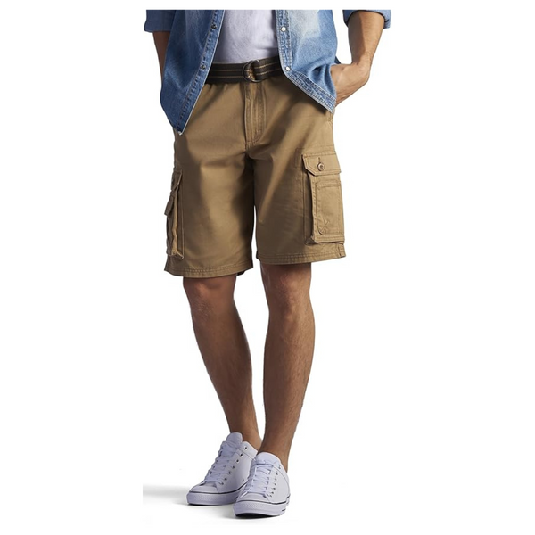 Lee Mens Dungarees New Belted Wyoming Cargo Shorts (Various Size)