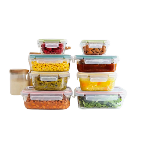 Sedona Kitchen 16-Piece Glass Food Storage Container Set