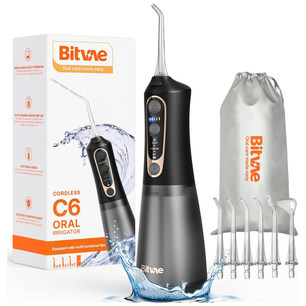 300ML Bitvae C6 Water Dental Flosser Pick (Black)