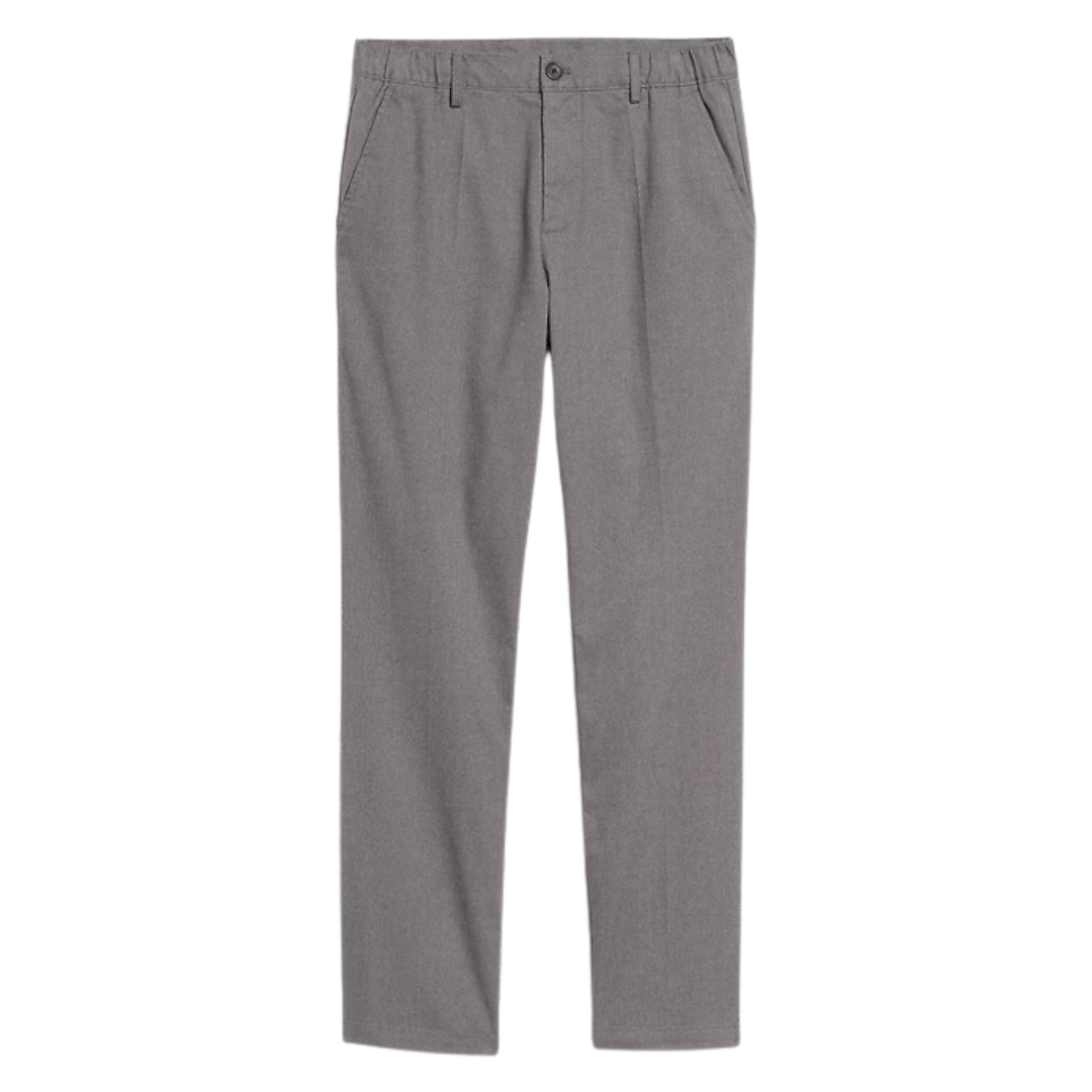 Old Navy Men's Straight Trouser Pants (Gray Smoke)