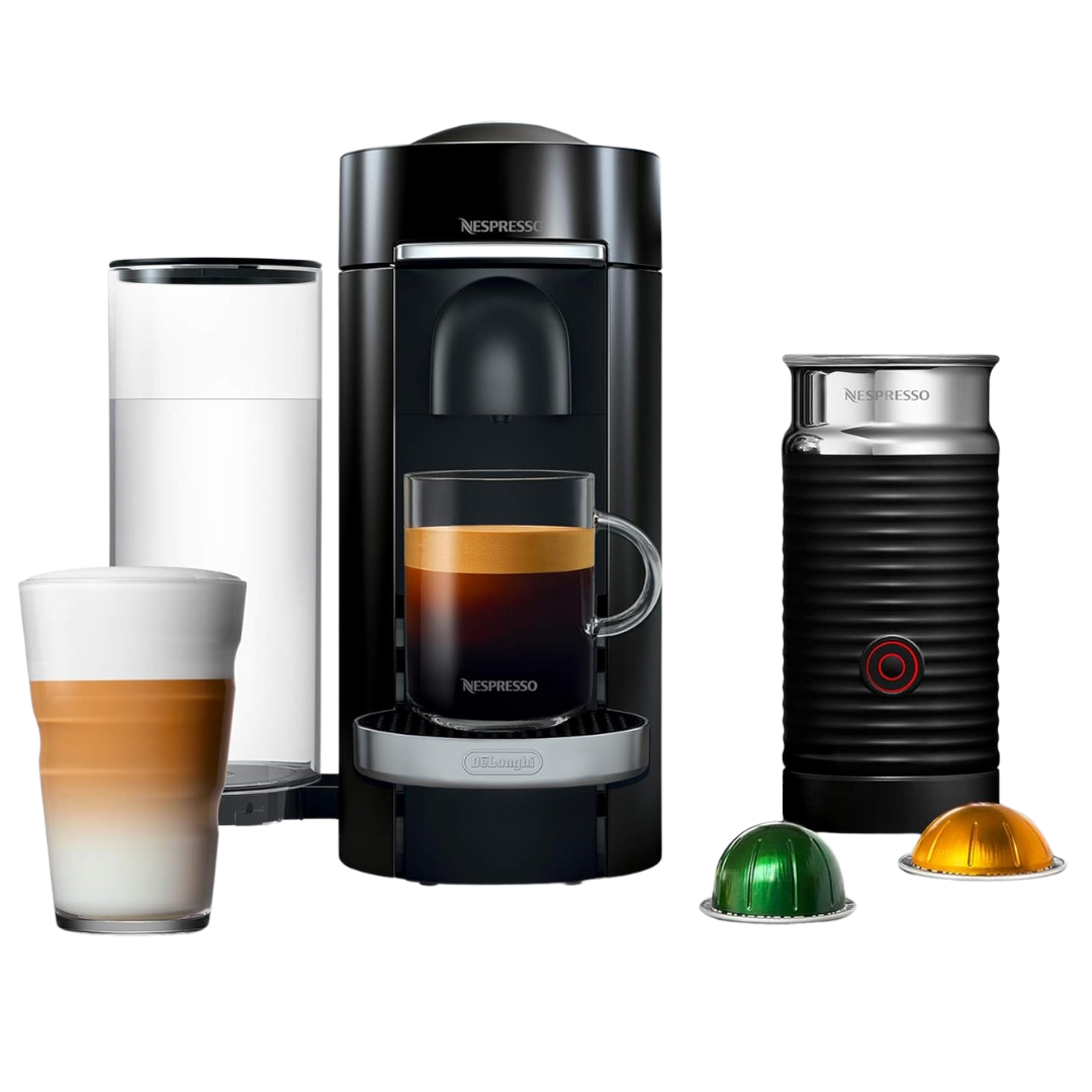 Nespresso VertuoPlus Deluxe Espresso Machine W/Aeroccino Milk Frother