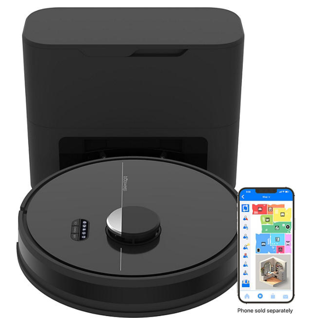 Dustin Wi-Fi Connected Self-Emptying Robot Vacuum Cleaner And Mop