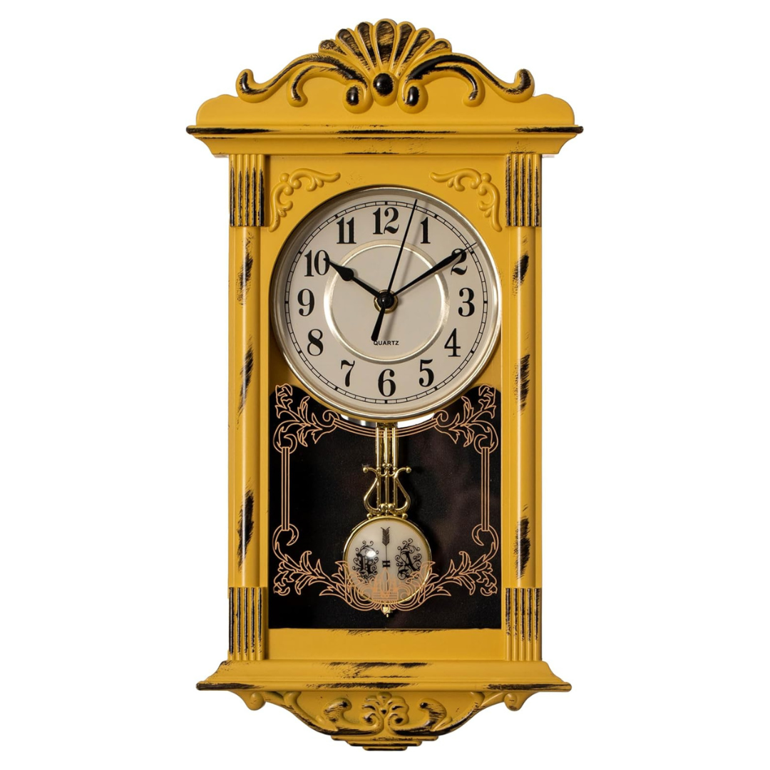 Clockswise Vintage Grandfather-Style Wall Clock