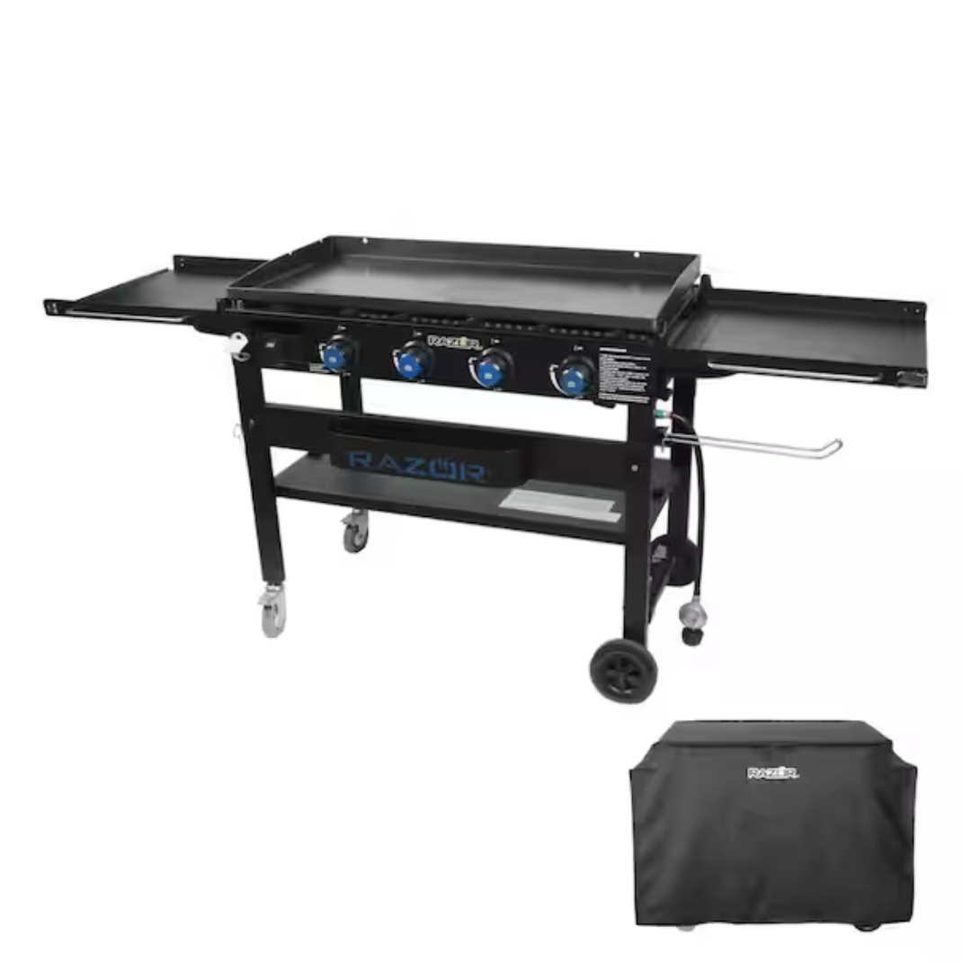 Razor 37" 4-Burner Portable Propane Gas Griddle Flat Top Grill