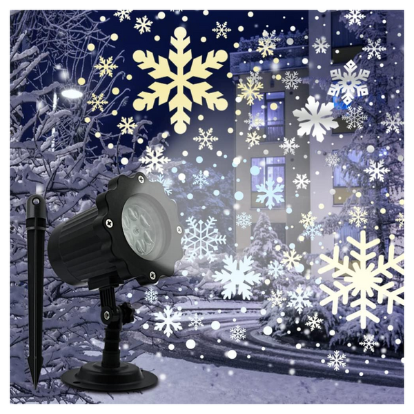 Dynamic LED Snowflake Projector Lights