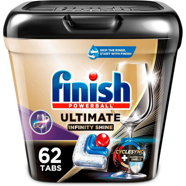 62-Count Finish Ultimate Infinity Shine Dishwasher Detergent Tabs