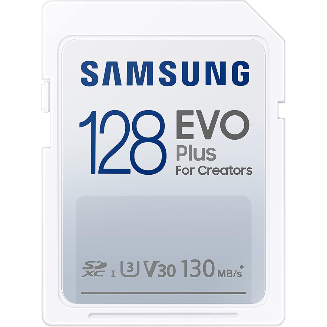 Samsung EVO Plus 128GB UHS-I U3 V30 SDXC Card (MB-SC128K/AM)