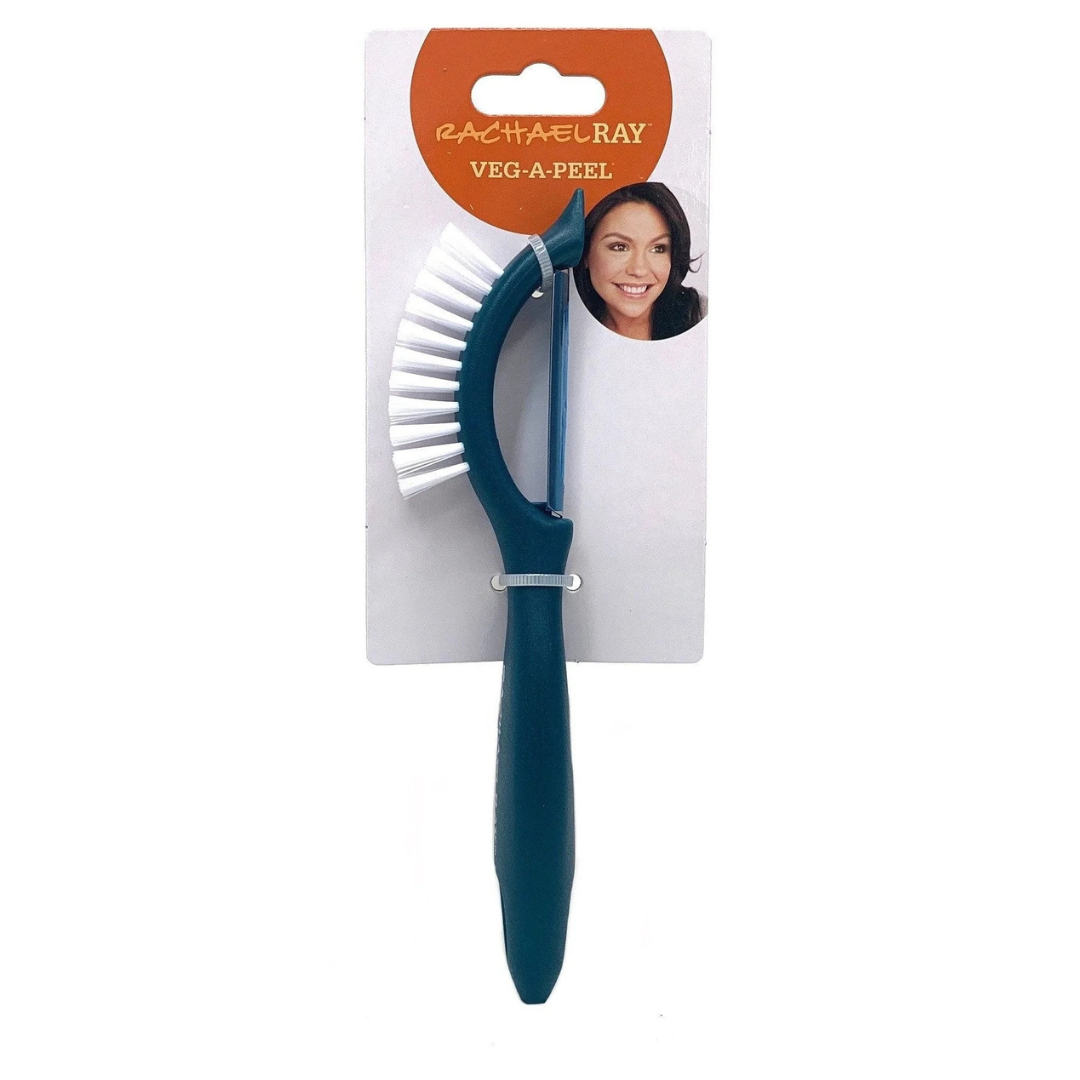 Rachael Ray Tools And Gadgets Nylon Veg-A-Peel Fruit/Vegetable Brush And Peeler