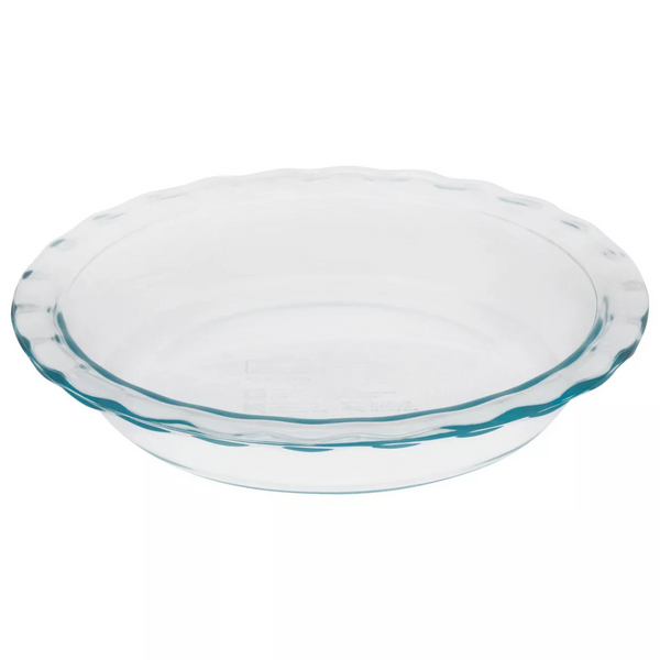 Pyrex Easy Grab 9.5" Clear Glass Round Pie Pan