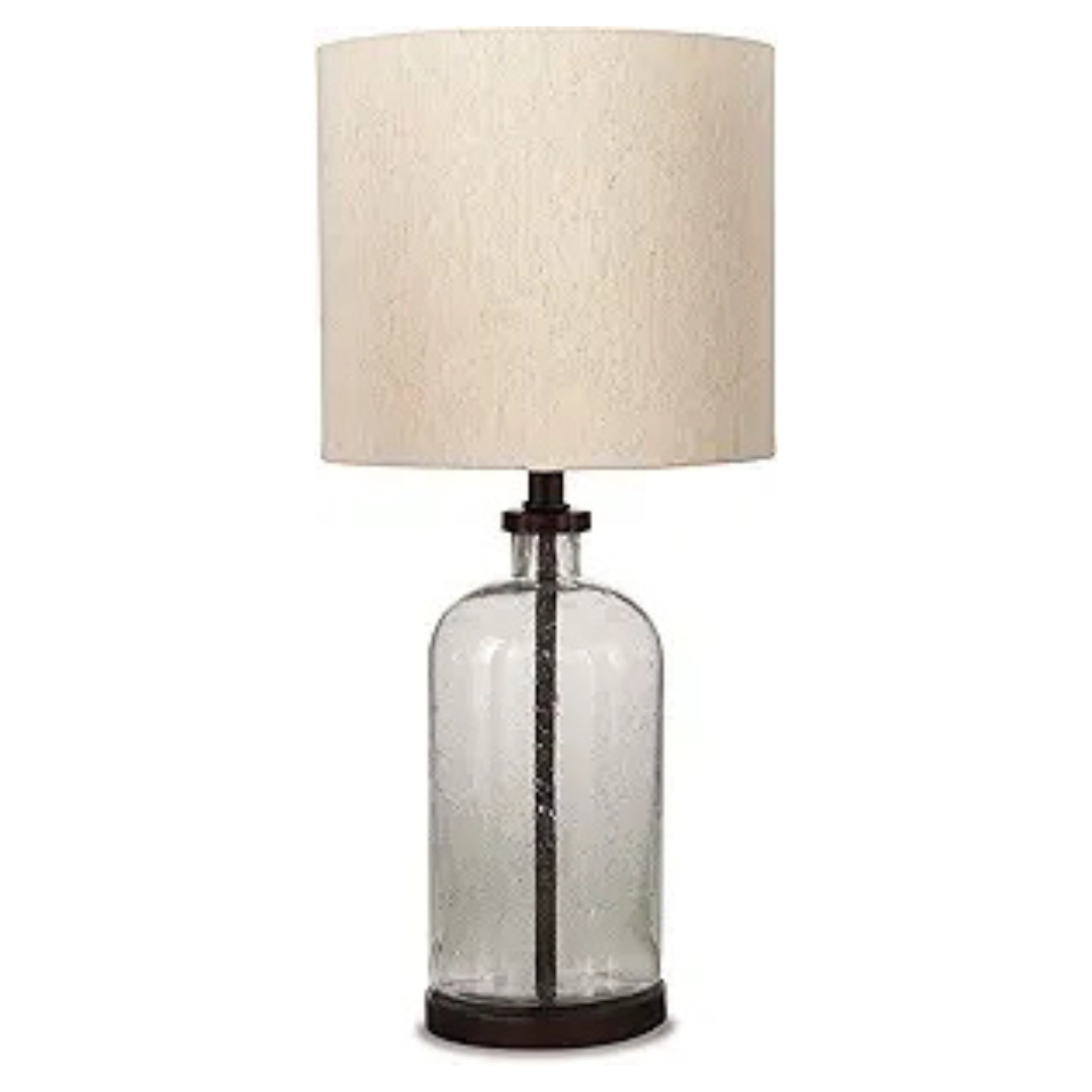 Signature Design by Ashley Bandile Modern 22.5" Seeded Glass Table Lamp