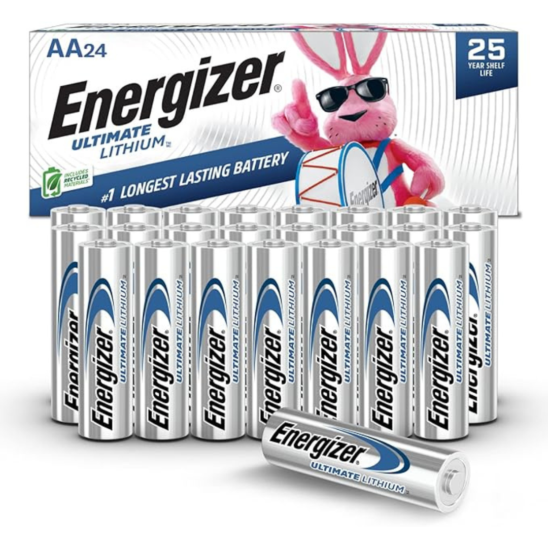 24-Count Energizer Ultimate Lithium AA Lithium Batteries