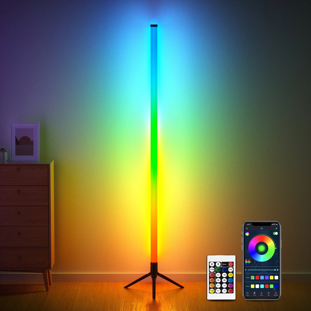 Daybetter 360 deg.Color Changing LED Corner Floor Lamp