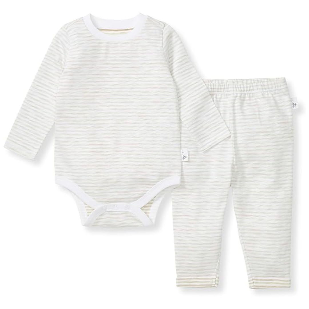 Burt’s Bees Baby 100% Organic Cotton Unisex Bodysuit And Pant Sets