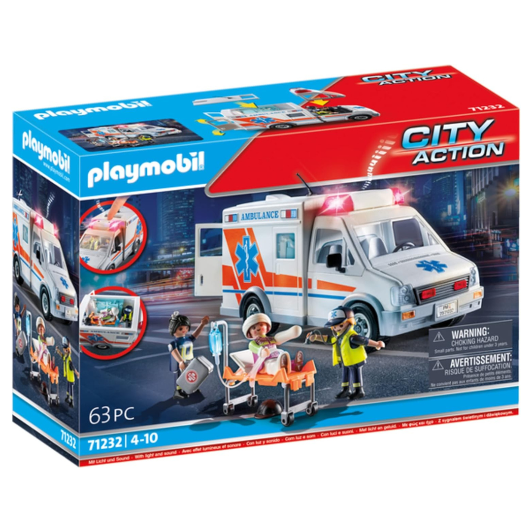 Playmobil Ambulance With Accessories And 3 Figures