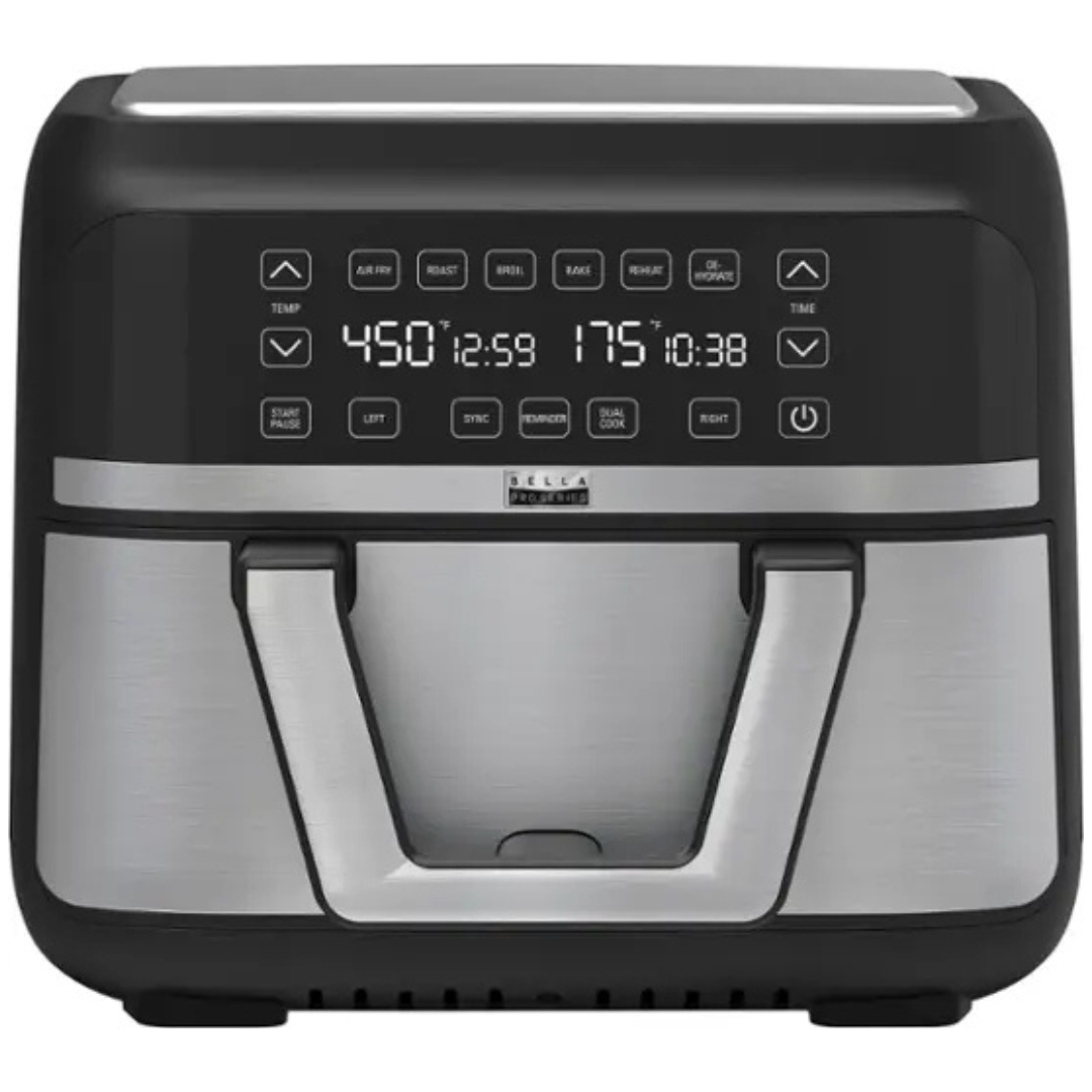 Bella PRO 9-Qt. TriZone Touchscreen Air Fryer With Dual Flex Basket