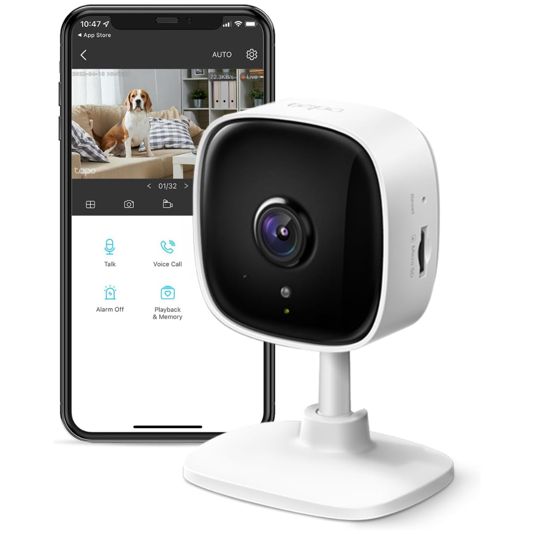 TP-Link Tapo 1080P 2-Way Audio Siren Indoor Security Camera