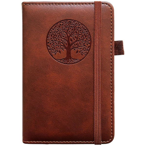 Leather Journal Mini Pocket Notebook