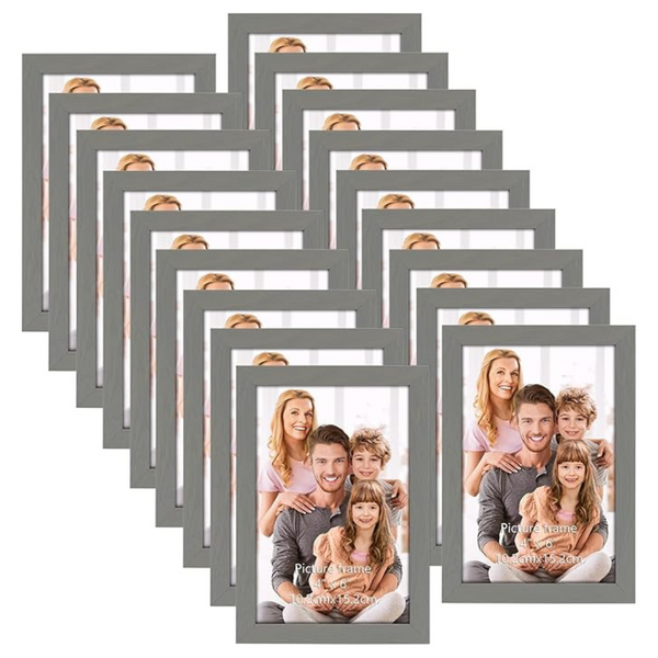 18-Piece 4 x 6ft Wall Hanging Picture Frame Set