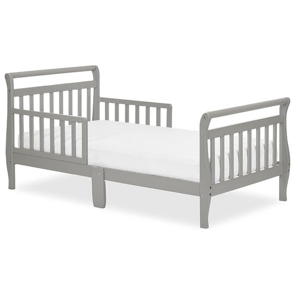 Classic Sleigh Toddler Bed With Safety Rails