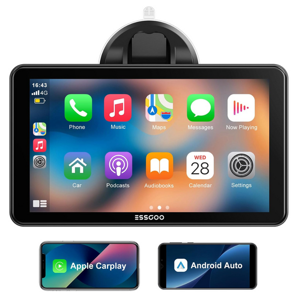 7" Wireless A-pple CarPlay & Android Auto Screen