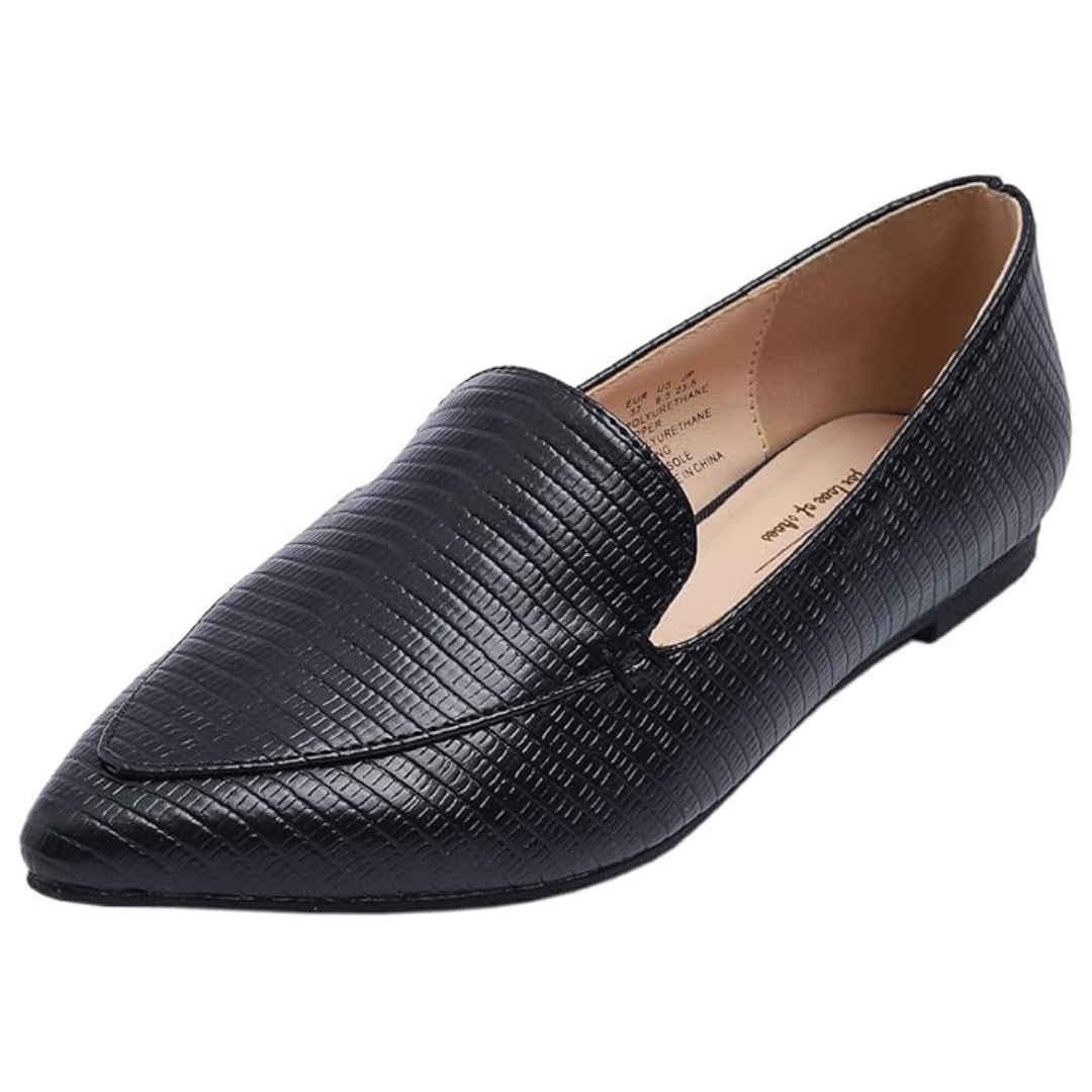 Women's Flat Pointed Fashion Slip On Comfort Loafers