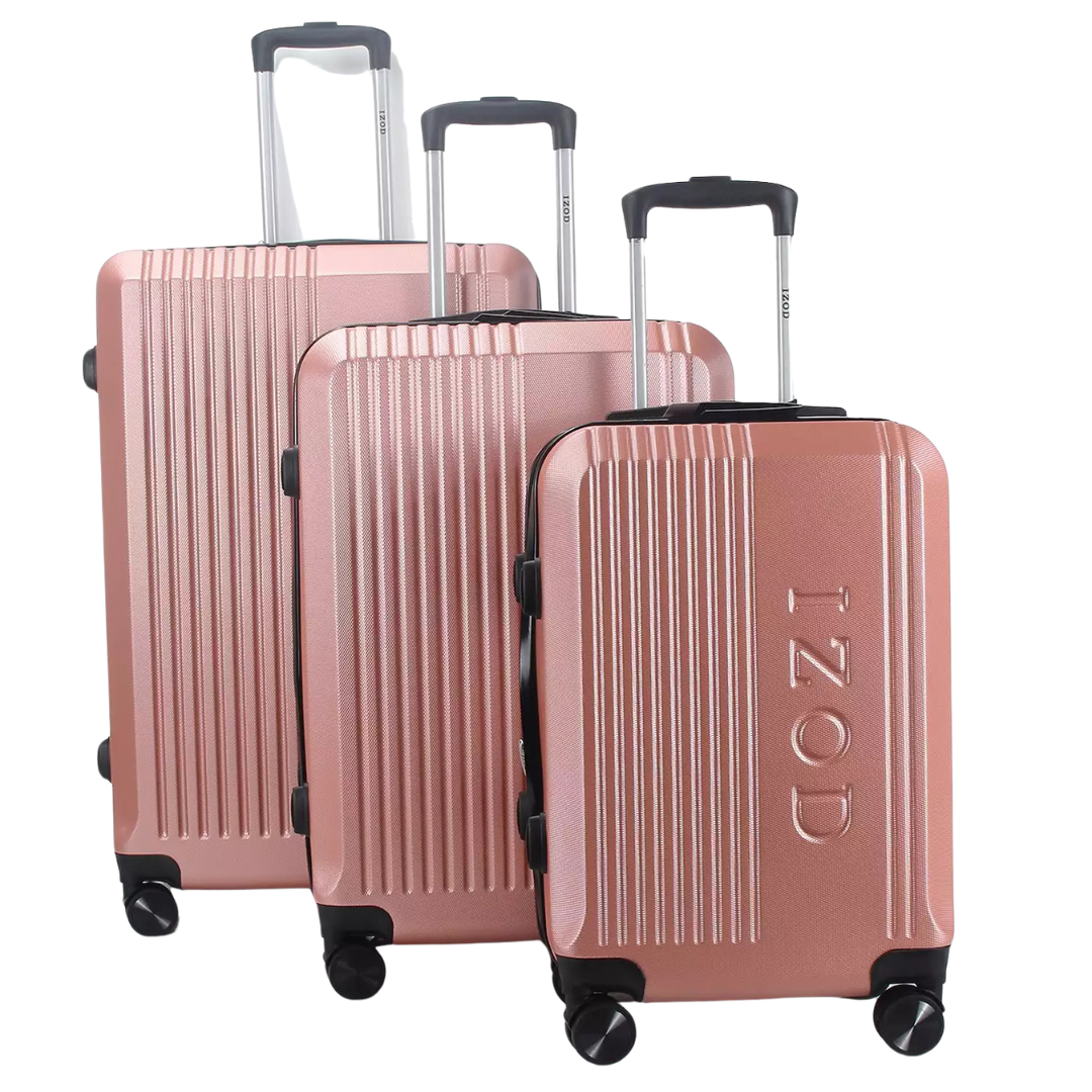 3-Piece IZOD Expandable ABS Hard Shell Durable Construction Spinner Luggage Set + $38 Kohls Rewards