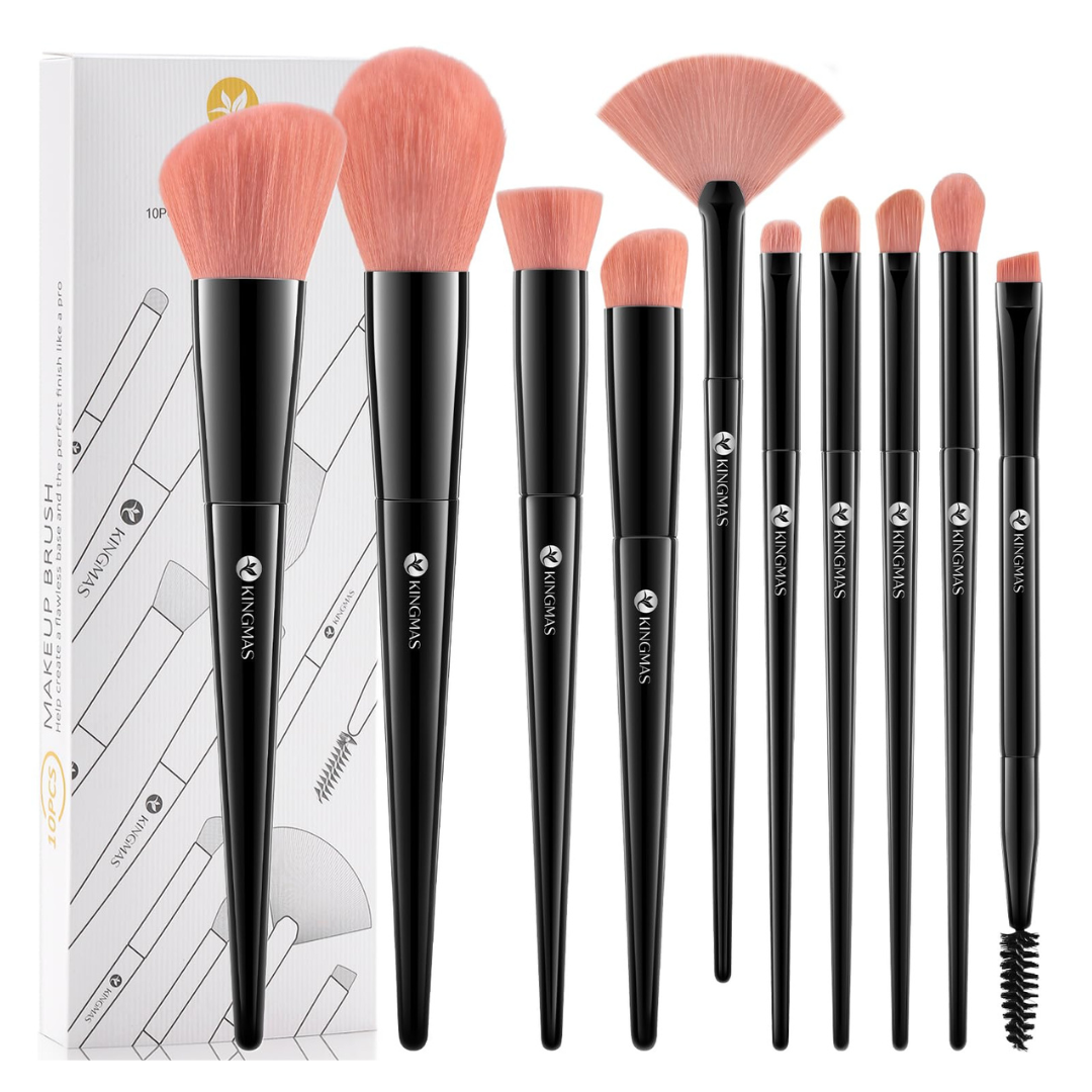 10-Piece Premium Unique Design Makeup Brush Set