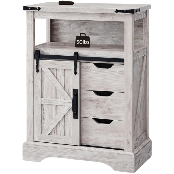 OKD Farmhouse Bathroom Floor Storage Cabinet