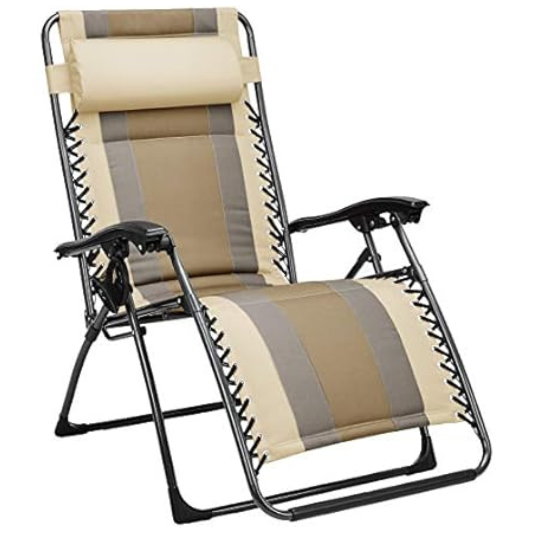 Amazon Basics Padded Adjustable Zero Gravity Reclining Chair with Pillow