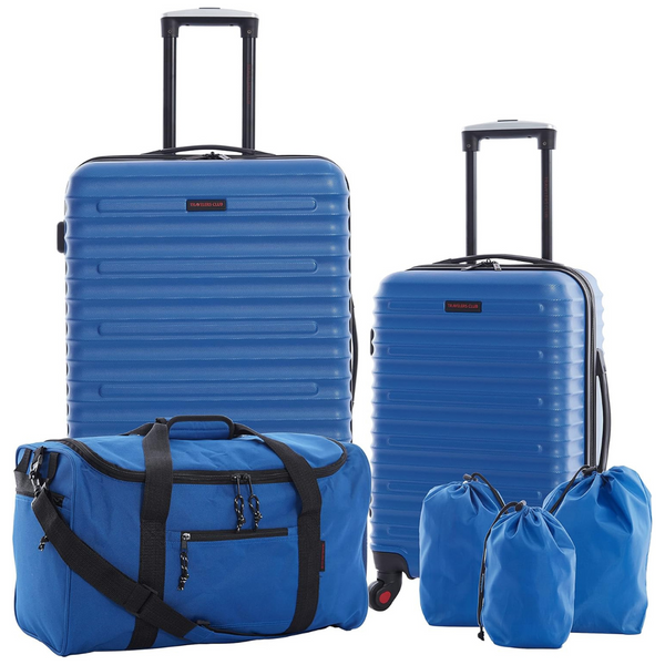 6-Piece Travelers Club Orion Luggage & Travel Accessories W/ Spinner Wheels