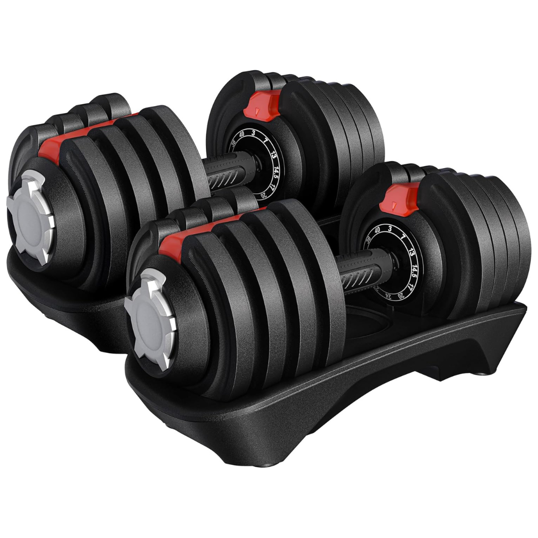 Yaheetech 40-lb. Adjustable Dumbbell Set (Pair)