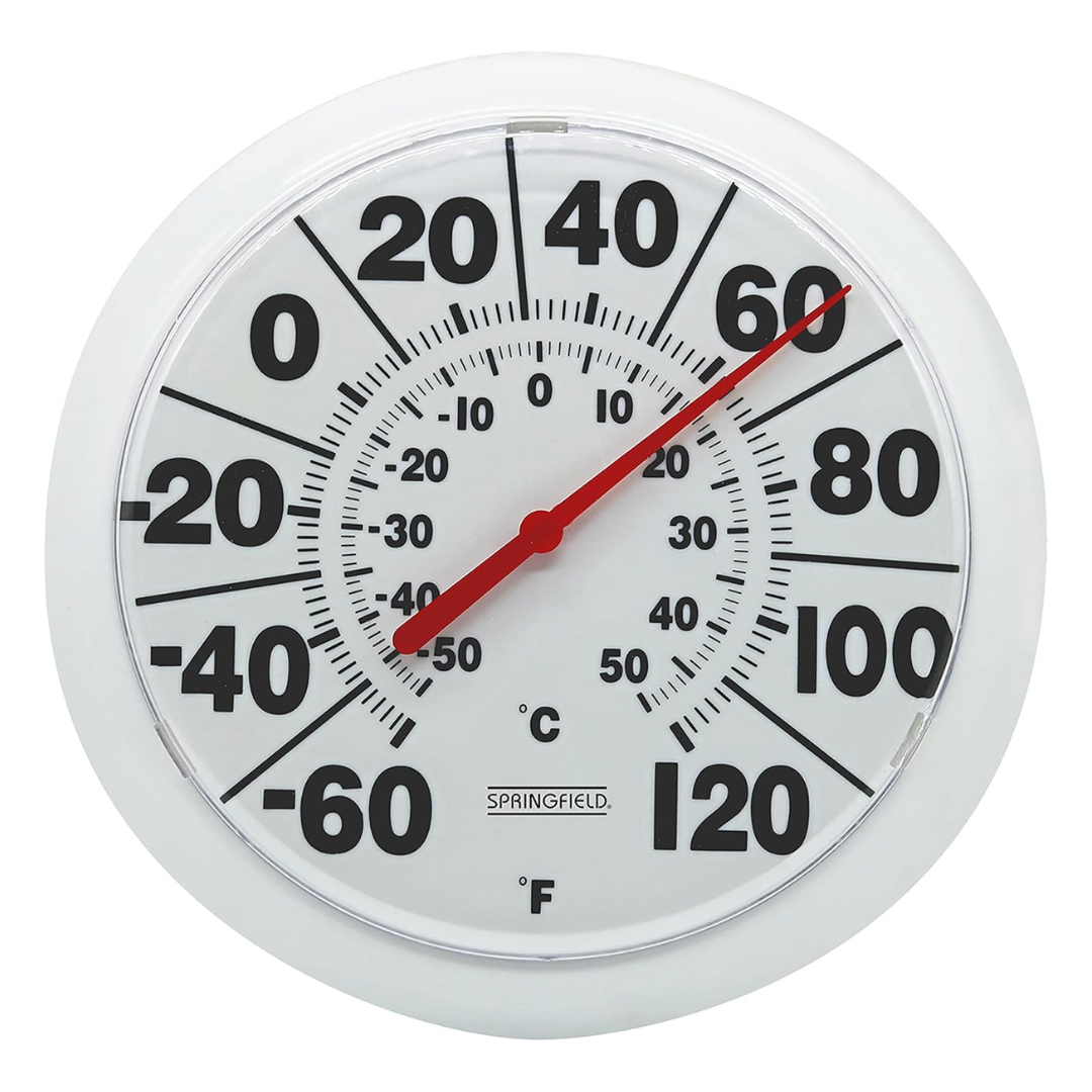 Springfield Indoor Outdoor Big & Bold Dial Thermometer