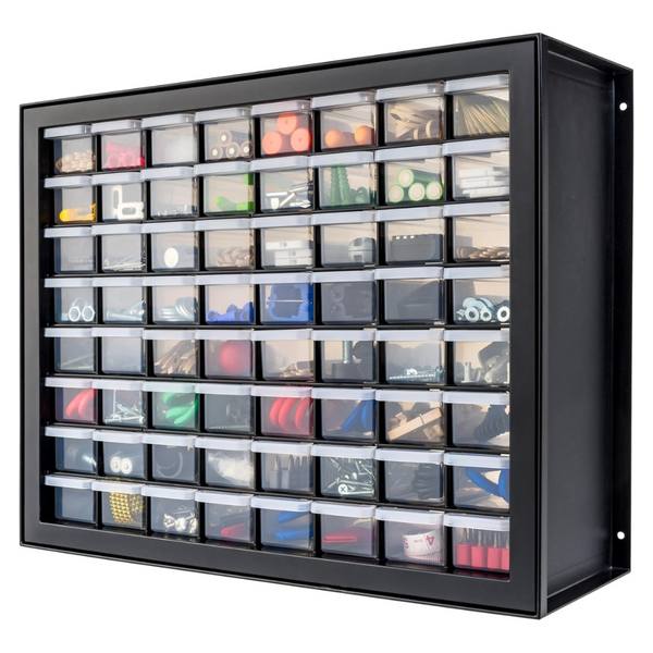 IRIS USA 64 Drawer Hardware Storage Organizer