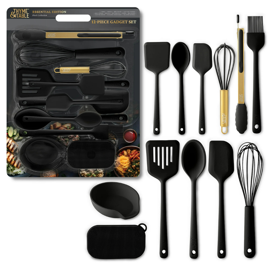 12-Piece Thyme & Table Silicone Cooking Utensil Set (2 Colors)