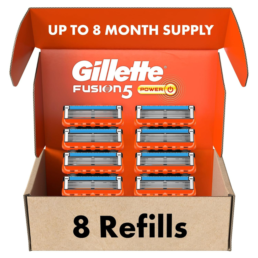 8-Count Gillette Fusion5 Power Razor Blade Refills