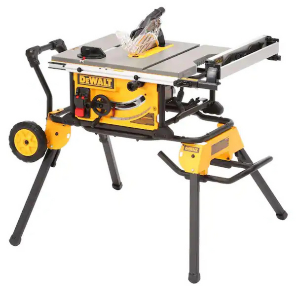 Dewalt 10" Jobsite Table Saw With Rolling Stand (DWE7491RS)