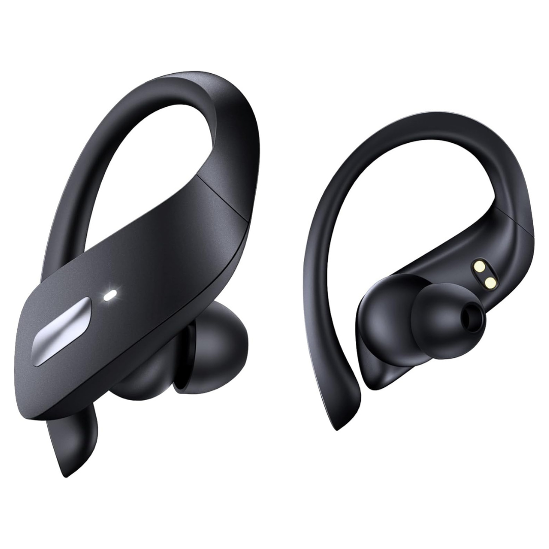 IPX7 Waterproof Sports 80Hrs Playtime Over-Ear Bluetooth 5.3 Earbuds